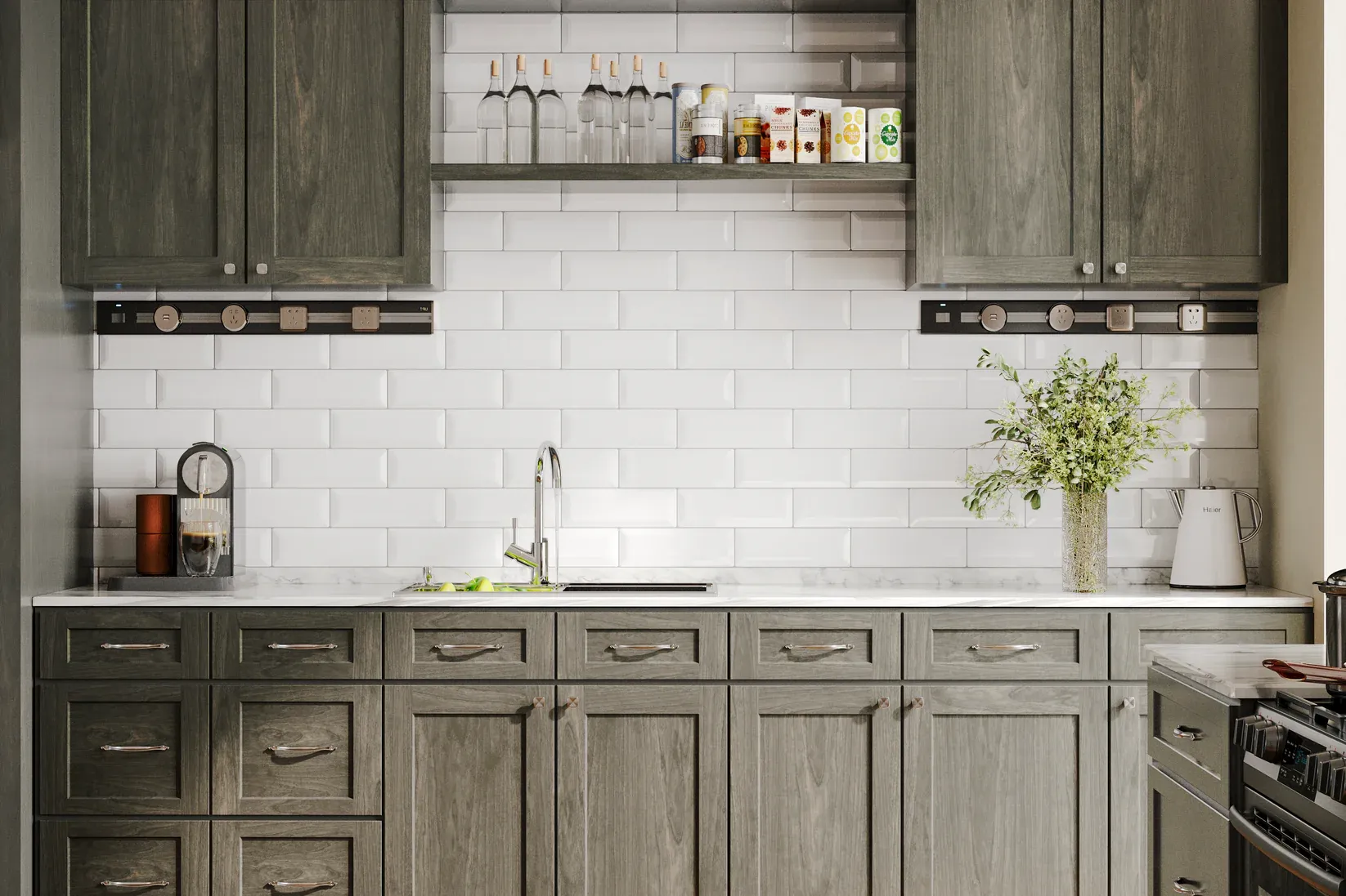 Storm Gray Shaker Cabinets 2