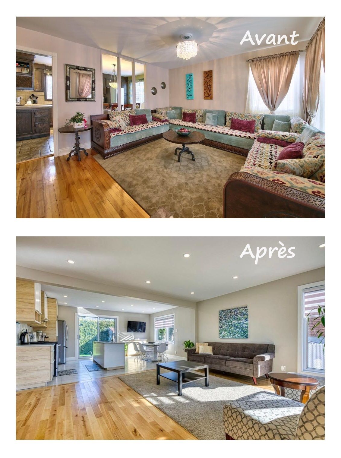 Living room and open concept remodelling